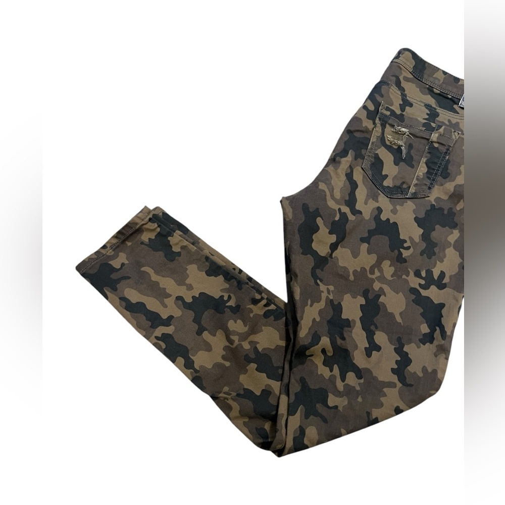 Poetic Justice Camouflage Patterned Skinny Jeans Womens Size 30R - Picture 2 of 10